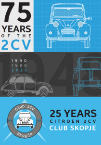 Klub Spacek logo designed specially for the Citroen 2cv birthday
